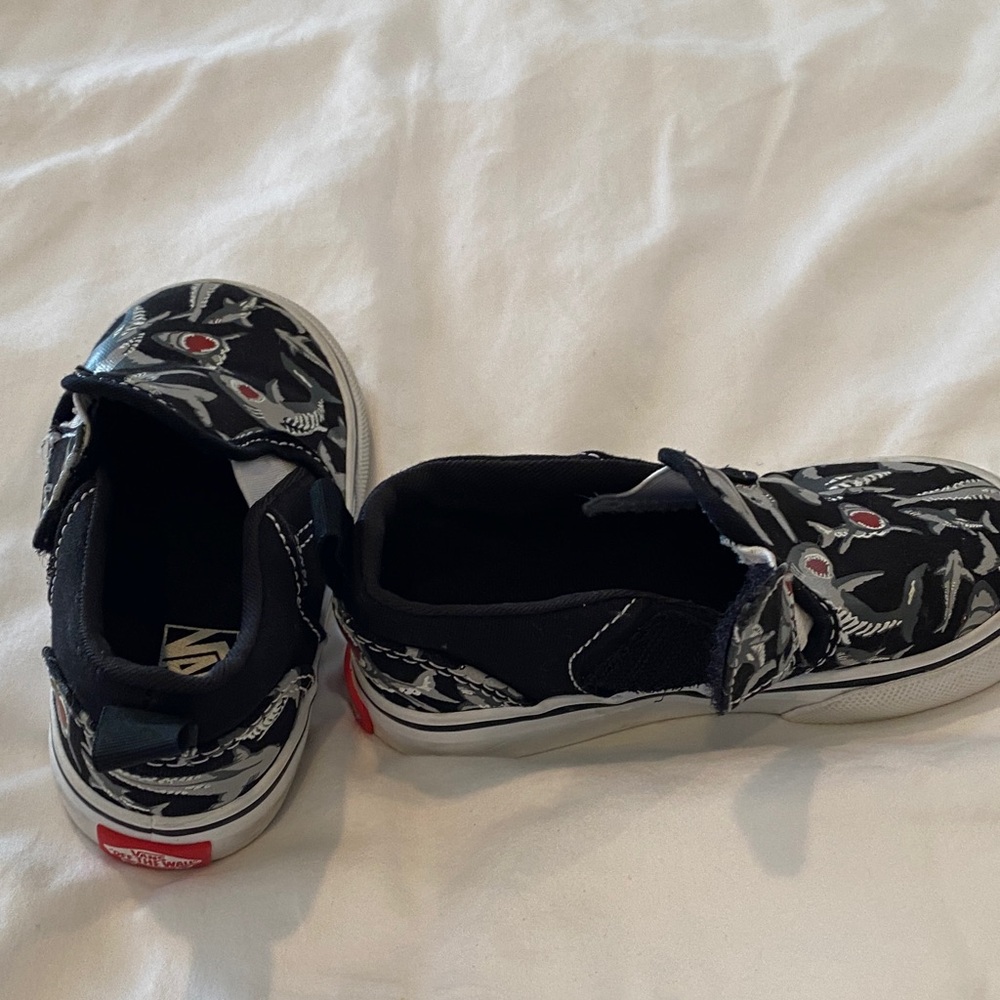 Vans Kids Black and White Graphic Sneakers
